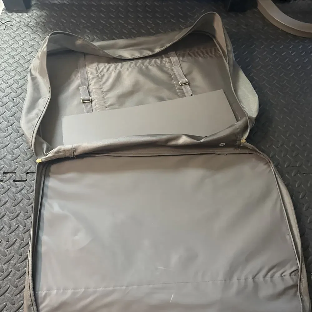 Vintage Chevrolet Corvette 2 Piece Luggage Travel Bag Set Gray Red Made Korea *